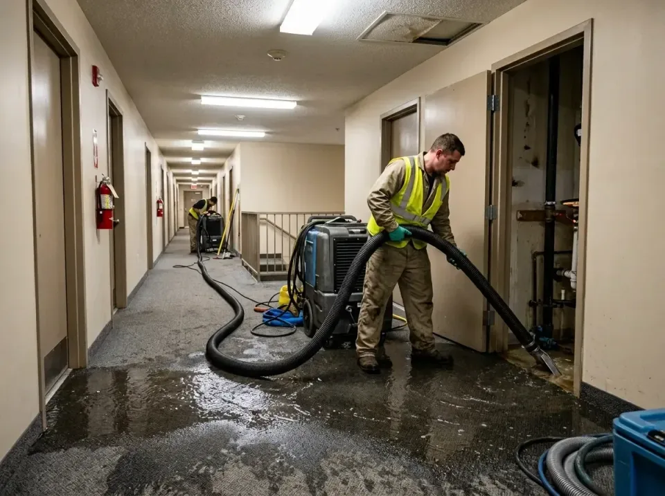 multi-unit-apartment-hallway-f-005 — frequently asked questions, Emergency Burst Pipe Water Extraction & Removal in East Fal…